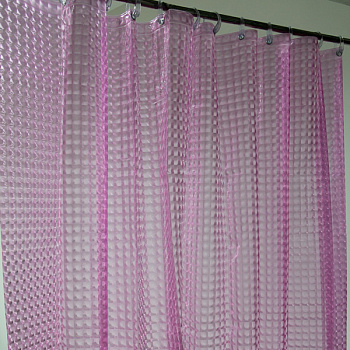 Штора для ванной комнаты 180х200 см La Vita 3D A023 - 5001 розовый,4562